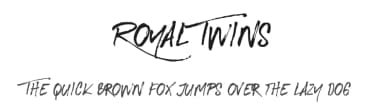 Royal Twins by Leonard Posavec - LeoSupply.co — Script Handwritten Font — thumbnail 1