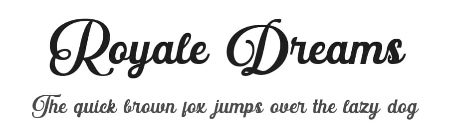 Royale Dreams by Din Studio — Script Handwritten Font