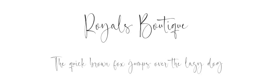Royals Boutique by Balpirick Studio — Script Handwritten Font