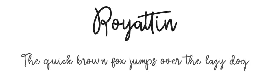 Royattin by Denny Subagja — Script Handwritten Font