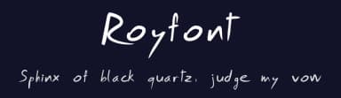 Royfont by Roy Carvajal — Script Handwritten Font — thumbnail 2