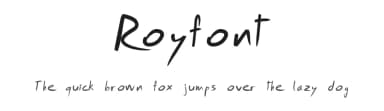 Royfont by Roy Carvajal — Script Handwritten Font — thumbnail 1