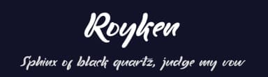 Royken by Nuryanto Dwi — Script Handwritten Font — thumbnail 2