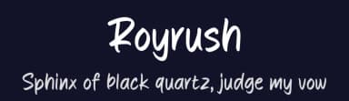 Royrush by MJType — Script Handwritten Font — thumbnail 2