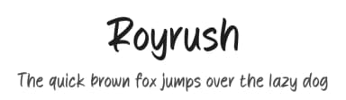 Royrush by MJType — Script Handwritten Font — thumbnail 1