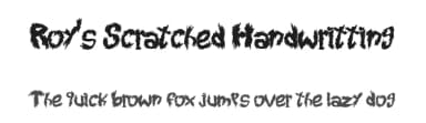 Roy's Scratched Handwritting by Roy Gattero — Script Handwritten Font — thumbnail 1