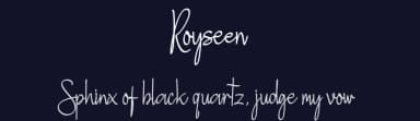 Royseen by Gigih Wiryana — Script Handwritten Font — thumbnail 2