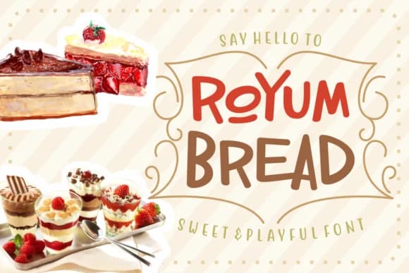 Royum Bread Font by Rifki (7ntypes) — Script Handwritten Font