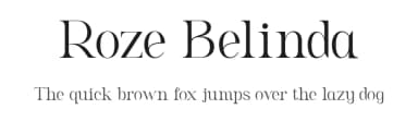 Roze Belinda by Sign Studio — Serif Font — thumbnail 1