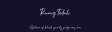 Ruang Teduh by Gilar Studio — Script Handwritten Font — thumbnail 2