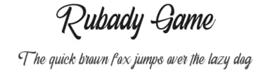 Rubady Game by Salamahtype.com — Script Handwritten Font — thumbnail 1