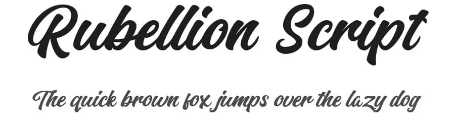 Rubellion Script by Typetemp Studio — Script Handwritten Font