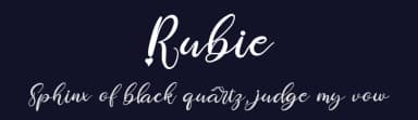 Rubie by Perspectype Studio - Letterena.com — Script Handwritten Font — thumbnail 2