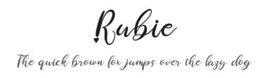 Rubie by Perspectype Studio - Letterena.com — Script Handwritten Font — thumbnail 1