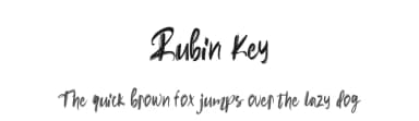 Rubin Key by Vultype — Script Handwritten Font — thumbnail 1