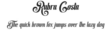Rubra Costa by ilhamtaro — Script Handwritten Font — thumbnail 1