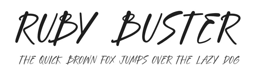 Ruby Buster by Letterena Studios — Script Handwritten Font