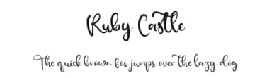 Ruby Castle by Vztype Studio — Script Handwritten Font — thumbnail 1