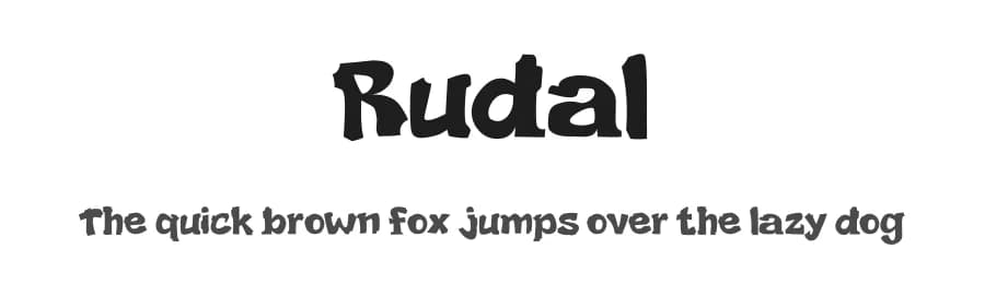Rudal by twinletter — Script Handwritten Font