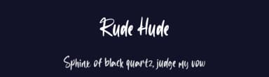 Rude Hude by Hugefonts — Script Handwritten Font — thumbnail 2