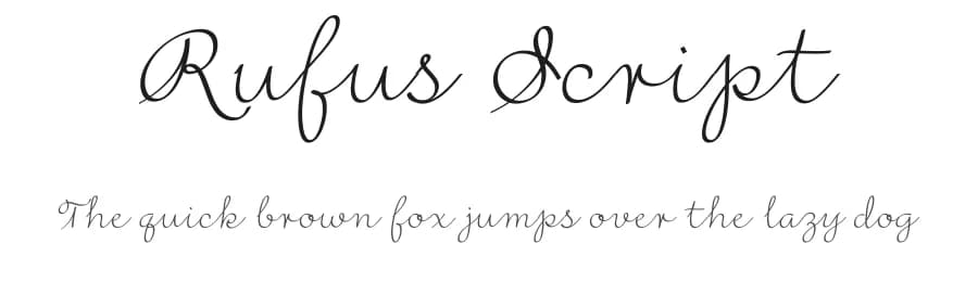 Rufus Script by Paweł Burgiel — Script Handwritten Font