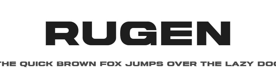 Rugen by Variatype — Sans Serif Font
