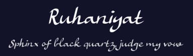 Ruhaniyat by enso — Script Handwritten Font — thumbnail 2