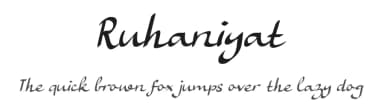 Ruhaniyat by enso — Script Handwritten Font — thumbnail 1