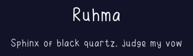 Ruhma by zep1903 — Script Handwritten Font — thumbnail 2