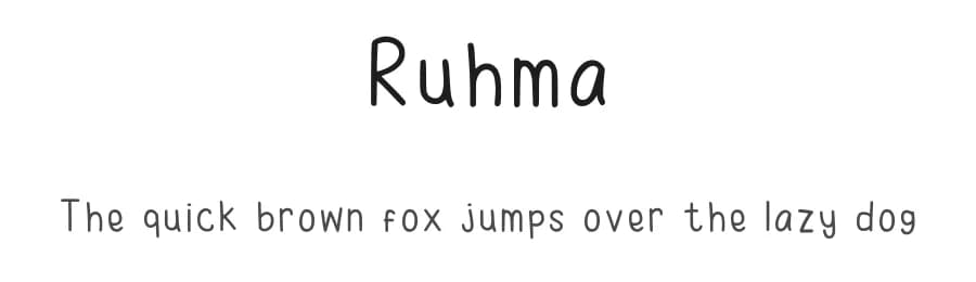 Ruhma by zep1903 — Script Handwritten Font