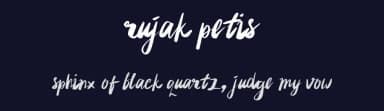 Rujak Petis by hati — Script Handwritten Font — thumbnail 2