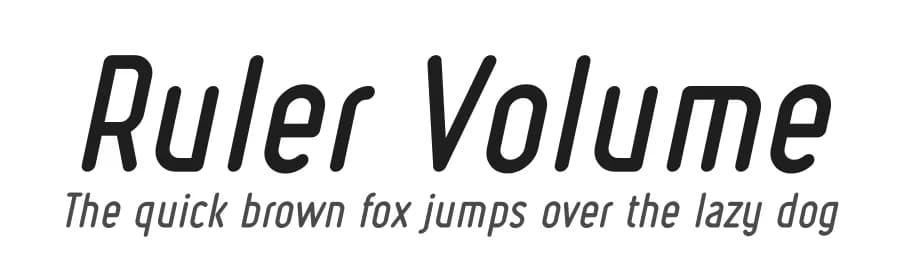 Ruler Volume by Levi Szekeres — Sans Serif Font