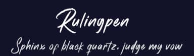 Rulingpen by Halymunt Studio — Script Handwritten Font — thumbnail 2