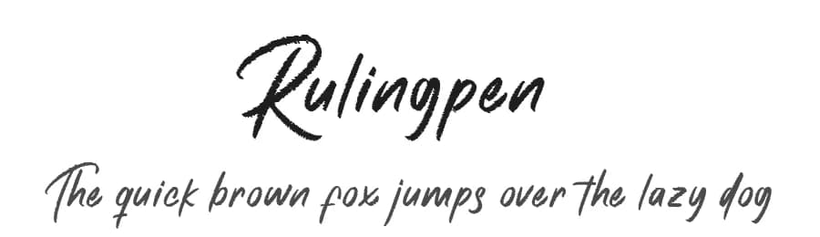 Rulingpen by Halymunt Studio — Script Handwritten Font