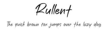 Rullent by Khurasan — Script Handwritten Font — thumbnail 1