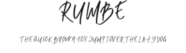 Rumbe by Mr Letters — Script Handwritten Font — thumbnail 1