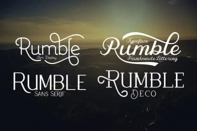 Rumble Family Font by Ijem RockArt — Script Handwritten Font — thumbnail 2