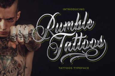 Rumble Tattoos Font by Blankids Studio — Script Handwritten Font — thumbnail 1