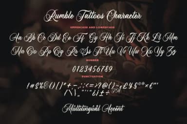 Rumble Tattoos Font by Blankids Studio — Script Handwritten Font — thumbnail 5
