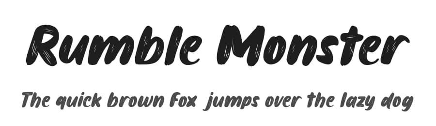 Rumble Monster by Fikryal studio — Script Handwritten Font — preview 1