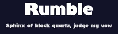 Rumble by FG Studios — Sans Serif Font — thumbnail 2