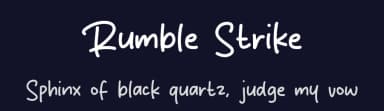 Rumble Strike by MJType — Script Handwritten Font — thumbnail 2