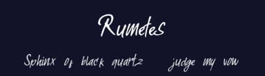 Rumetes by Haksen Studio — Script Handwritten Font — thumbnail 2