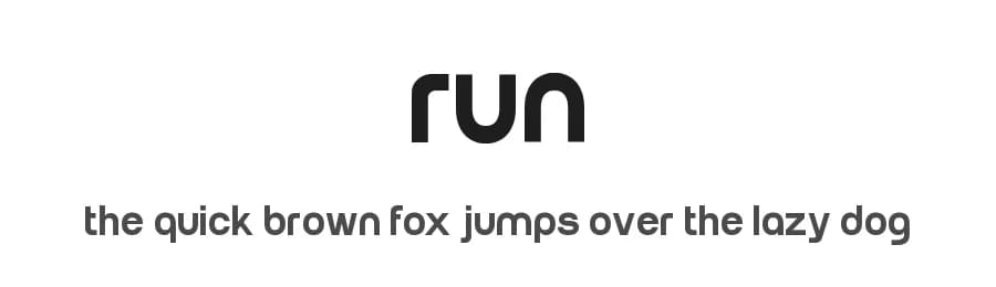 Run by Christoph  Kutta — Sans Serif Font