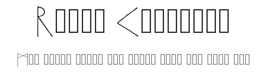 Runas Vikingas by Runas Vikingas — Dingbats Font