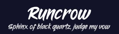 Runcrow by Kong Font — Script Handwritten Font — thumbnail 2