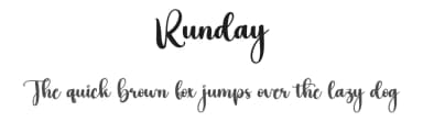 Runday by Scratchones — Script Handwritten Font — thumbnail 1