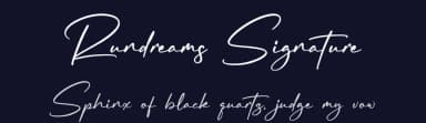 Rundreams Signature by Letterena Studios — Script Handwritten Font — thumbnail 2