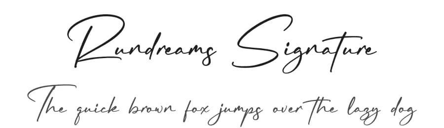 Rundreams Signature by Letterena Studios — Script Handwritten Font