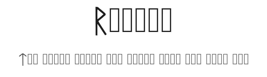 Runico by Santy — Dingbats Font